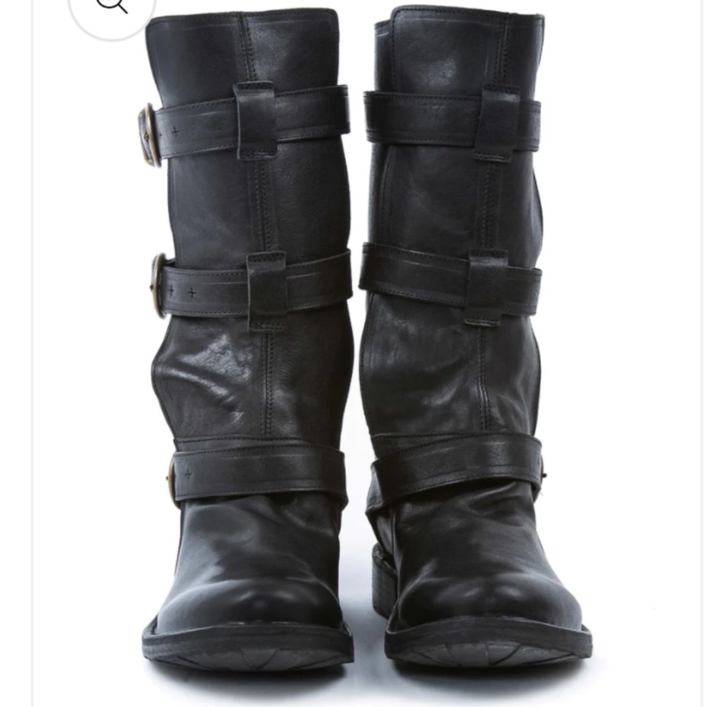 🚫SOLD OUT🚫Fiorentini + Baker ETERNITY Biker Dark Chocolate Brown Leather 39.5 - Picture 4 of 15